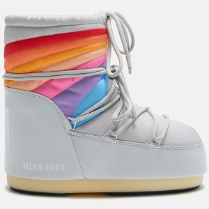 MOONBOOTS レディース スノーブーツ ICON LOW RAINBOW 14094300 001 GLACIER GREY｜jiro-shop