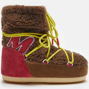 MOONBOOTS レディース スノーブーツ LIGHT M PATCH SHEARL 14602300 001 BROWN-RED｜jiro-shop