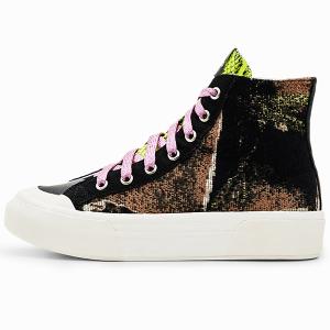 DESIGUAL デシグアル シューズ レディース 23WSKA15 SHOES_CRUSH FAKE NEWS 9019 TUTTI FRUTI｜jiro-shop