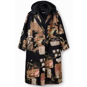 DESIGUAL デシグアル ジャケット レディース 23WWEW77 COAT_PAPIER 2000 NEGRO｜jiro-shop