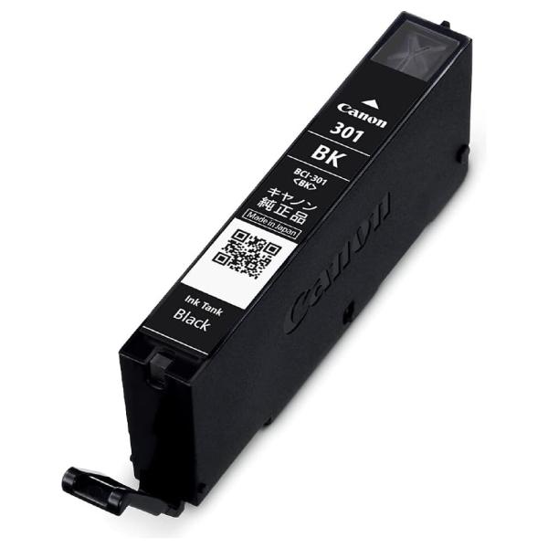 BCI-301BK ブラック純正インク キヤノン canon (箱なしアウトレット) 訳アリ