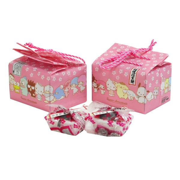 MX桔梗信玄餅 6個入 サンリオキャラクターズ かまってきゅん ピンク 桔梗屋 しんげんもち きな粉...
