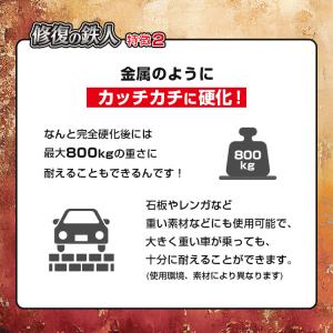 修復の鉄人 強硬化エポキシ系接着剤 2液混合タ...の詳細画像4
