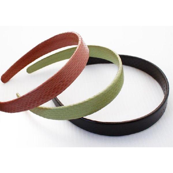 ウミヘビ革のカチューシャ スリム　1000円ぽっきり