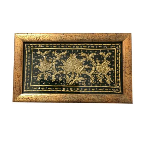 ジヤンビの刺繍布 額 No108