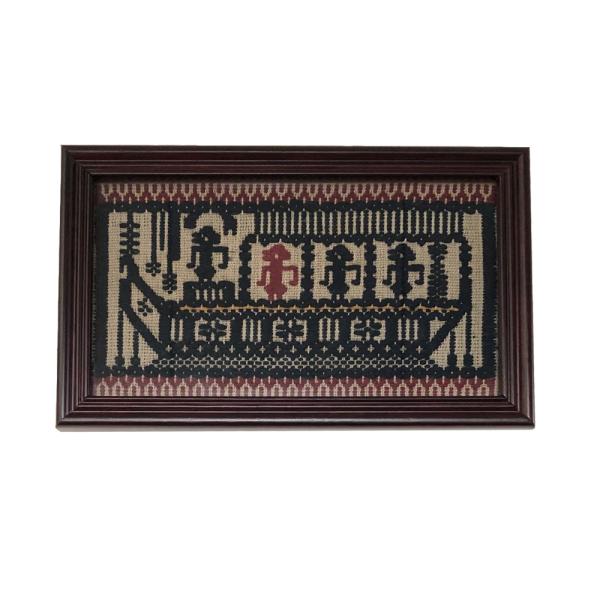 スマトラ島ランプン州の古い霊船布 額 No10