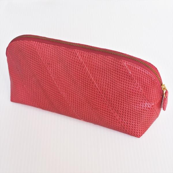 ウミヘビ革 ポーチ