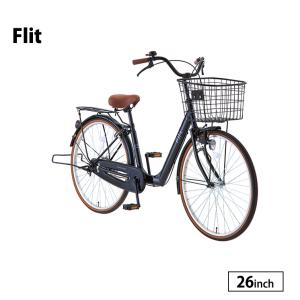フリット 自転車 26インチ 変速なし LEDオートライト シティサイクル サカモトテクノ｜jitensha-box