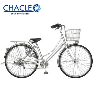 【完全組立】CHACLE（チャクル） エアレスタイヤ搭載 軽快車SW FS-CC276SW-HDR-BAA｜27インチ6段変速シティサイクル｜jitenshaproshop