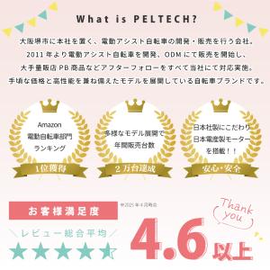 電動アシスト自転車 PELTECH ペルテック...の詳細画像2