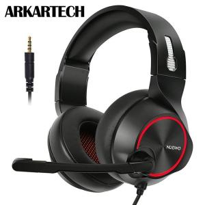 ヘッドセット ヘッドホン ヘッドフォン マイク付き PC ps4対応 密閉型 高音質 有線 遮音 5.1 パソコン スカイプに対応 ブルー N11