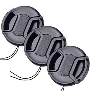 43mm レンズキャップ 3個セット インナー式ワンタッチレンズキャップ 43mm 脱落防止フック付き レンズプロテク