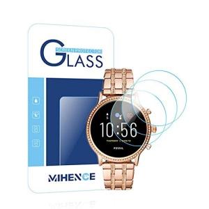 Mihence Compatible with Fossil Julianna HR 保護フィルム, 9H ガラス保護フィルム 対応 フォッシル 腕時計 Gen5 Julianna HR Sma