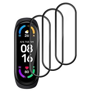 seinal Xiao-mi Mi Band 6 フィルム Mi Band 6 全面保護フィルム 3D曲面 Mi band シート スマートバンド 液晶保護フィルム
