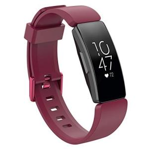 Comtax for Fitbit Inspire/Inspire HR ベルト 交換用バンド 柔らかいシリコン替えストラップ 調整可能 多色選択 スポー