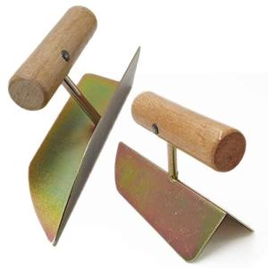 Felimoa コテ 左官 コーナーツール 溝回り 壁塗り 漆喰 モルタル 建築 工具 2種セット