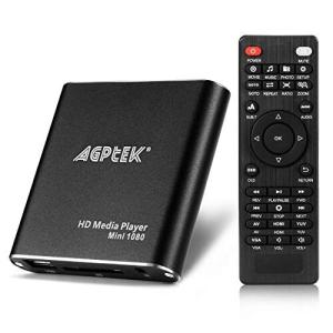 AGPTEK HDMIメディアプレーヤー -MKV/RM- HDDUSBドライブおよびSDカード用のブラックミニ1080pフルHDウルトラHDMIデジ