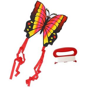 TOYMYTOY 凧 カイト 蝶凧 スカイカイト 紙鳶 凧揚げ コード付き 軽量で丈夫 シングルラインカイト 野外ゲーム 野