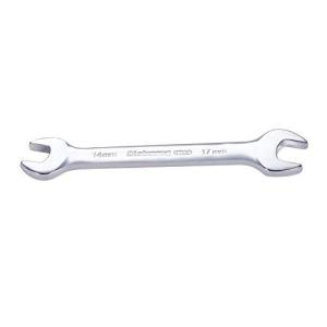 Utoolmart 両口スパナ スパナセット ダブルエンドレンチ  ダブルエンド U字型開口部 1個入り 14x17mm 全長165mm