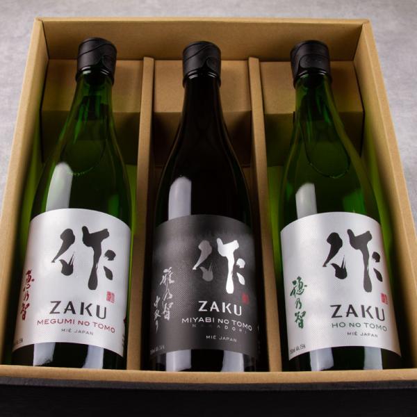 日本酒 飲み比べセット 化粧箱入 送料込 作 雅乃智中取り 穂乃智 恵乃智 720ml×3本 父の日...
