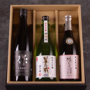 日本酒 飲み比べセット 化粧箱入 送料込 作 瀧自慢 半蔵 純米大吟醸 720ml×3本 父の日 母の日 御中元 御歳暮 プレゼント