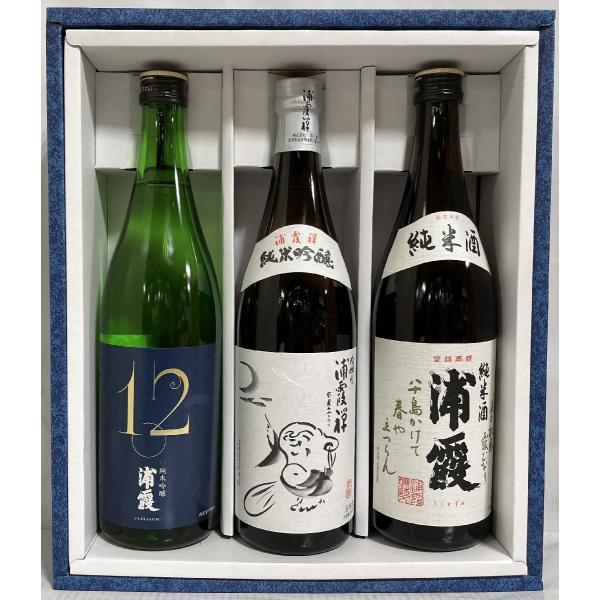 浦霞 定番飲み比べギフトセット 720ml3本（純米吟醸 禅／純米吟醸 No.12／純米） ギフト箱...