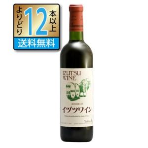 ワイン　白ワイン　赤ワイン　ボトルワイン　お酒　酒　アルコール　7d お酒 ワイン 信州桔梗ヶ原 イヅツワイン スタンダード 中口 (赤) 720ml
