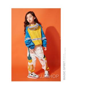 パーカー キッズ ダンス衣装 ヒップホップ H...の詳細画像1
