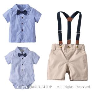 子供服 ベビー フォーマル 男の子 ロンパース スーツ ベビー服 紳士風 半袖 赤ちゃん キッズ おしゃれ 出産祝い 結婚式 誕生日 お宮参り お食い初め