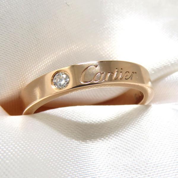 【中古】Cartier リング Cドゥロゴ 750PG K18PG ピンクゴールド ダイヤモンド 表...