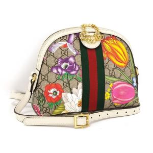 【中古】GUCCI オフディア シェリーライン GGフローラ ショルダーバッグ 49962｜jjcollection2008