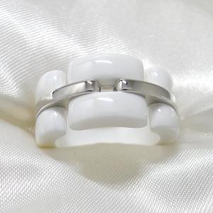 CHANEL ウルトラリング 750WG K18WG ホワイトゴールド セラミック 約10号 約10.6g