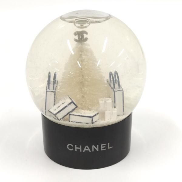 【中古】CHANEL スノードーム クリスマスツリー ホワイト