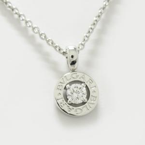 【中古】BVLGARI ブルガリブルガリ ネックレス 750WG K18WG ホワイトゴールド ダイヤモンド 約8.6g｜jjcollection2008