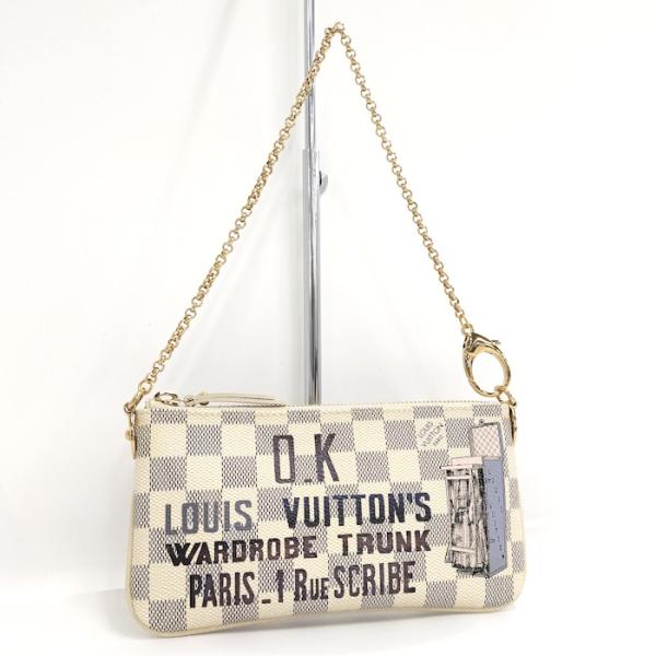 【中古】LOUIS VUITTON ポシェット ミラMM ハンドバック ダミエ アズール N6309...