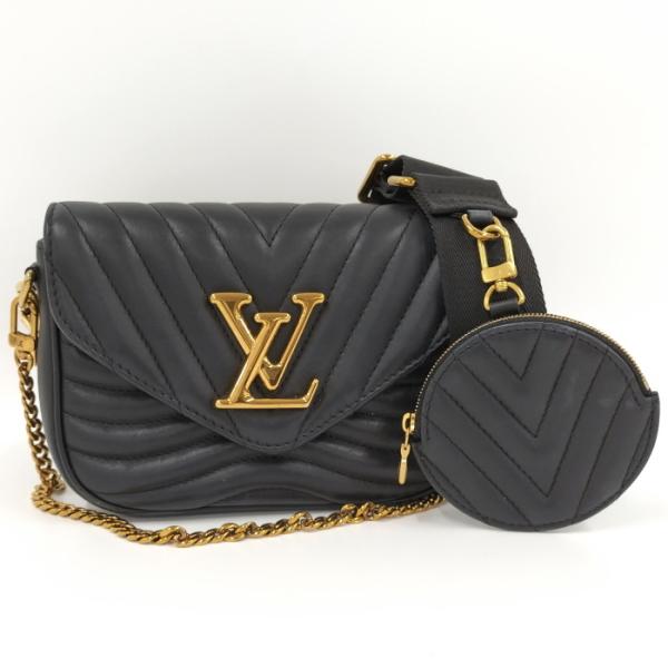 【中古】LOUIS VUITTON ショルダーバッグ ミュルティ ポシェット ポーチ付き レザー ブ...