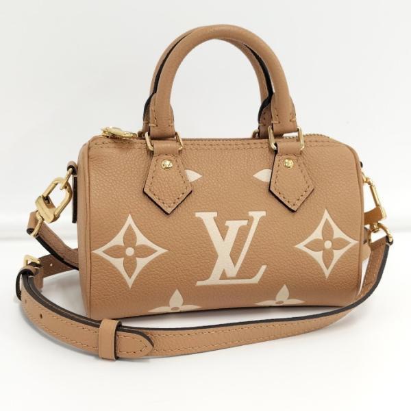 【中古】LOUIS VUITTON 2WAYショルダーバッグ ナノ スピーディー モノグラム アンプ...