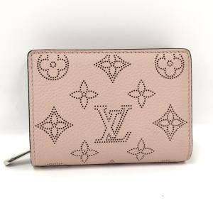 【中古】LOUIS VUITTON ポルトフォイユ クレア 二つ折り財布 マヒナ レザー マグノリア M80629｜jjcollection2008