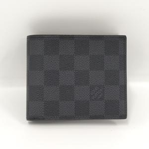 【中古】LOUIS VUITTON ポルトフォイユ アメリゴ NM 2つ折り 財布 ダミエ グラフィ...