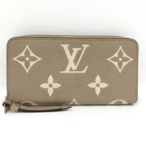 【中古】LOUIS VUITTON ジッピーウォレット ラウンドファスナー長財布 モノグラム アンプラント グレージュ M69794｜jjcollection2008