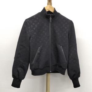 【中古】LOUIS VUITTON ジップアップ ジャケット ナイロン ポリウレタン シルク ブラック 表記サイズ：38 RW221W D97 FM5A26｜jjcollection2008