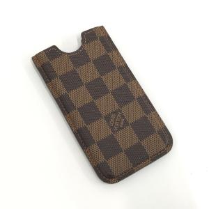 【中古】LOUIS VUITTON エテュイ IPhone5 ハードケース ダミエ エベヌ N631...