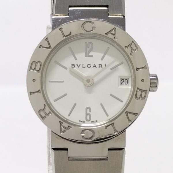 【中古】BVLGARI ブルガリブルガリ クオーツ SS レディース 腕時計 ホワイト文字盤 BB2...