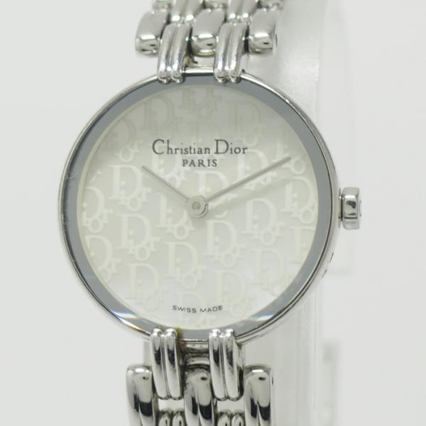 【中古】Christian Dior バギラ レディース 腕時計 クオーツ SS ホワイトシェル文字...