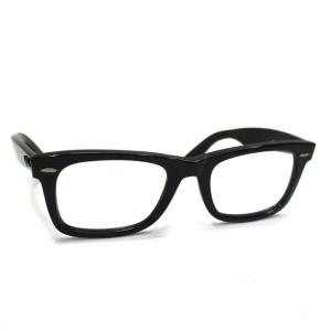 【中古】RayBan WAYFARER ウェイファーラー メガネフレーム 伊達メガネ 眼鏡 プラスチック ブラック RB5194｜jjcollection2008