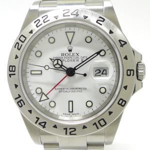 【中古】ROLEX エクスプローラー2 自動巻き SS ホワイト文字盤 D番 16570｜jjcollection2008