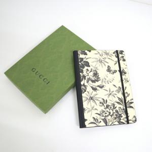 GUCCI グッチ ステーショナリーハーバリウム ノート 紙 アイボリー×ブラック
