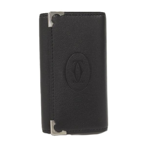 CARTIER 4連 キーケース レザー ブラック