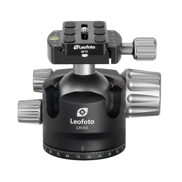 カメラアクセサリー Leofoto LH-55 自由雲台 独立パンロック アルカスイス