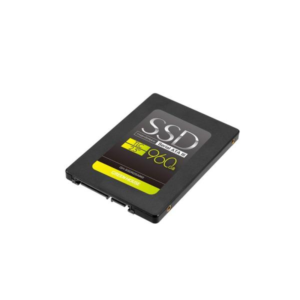 コンピューターハードウェア グリーンハウス SSD 960GB 2.5インチ シリアルATA-III...